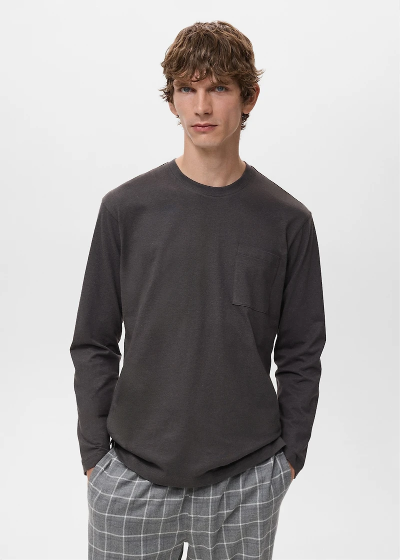 Check cotton pyjama pack