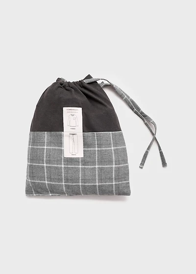 Check cotton pyjama pack