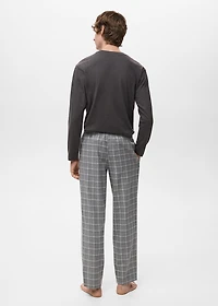 Check cotton pyjama pack