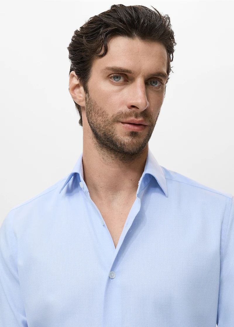 Slim-fit cotton shirt