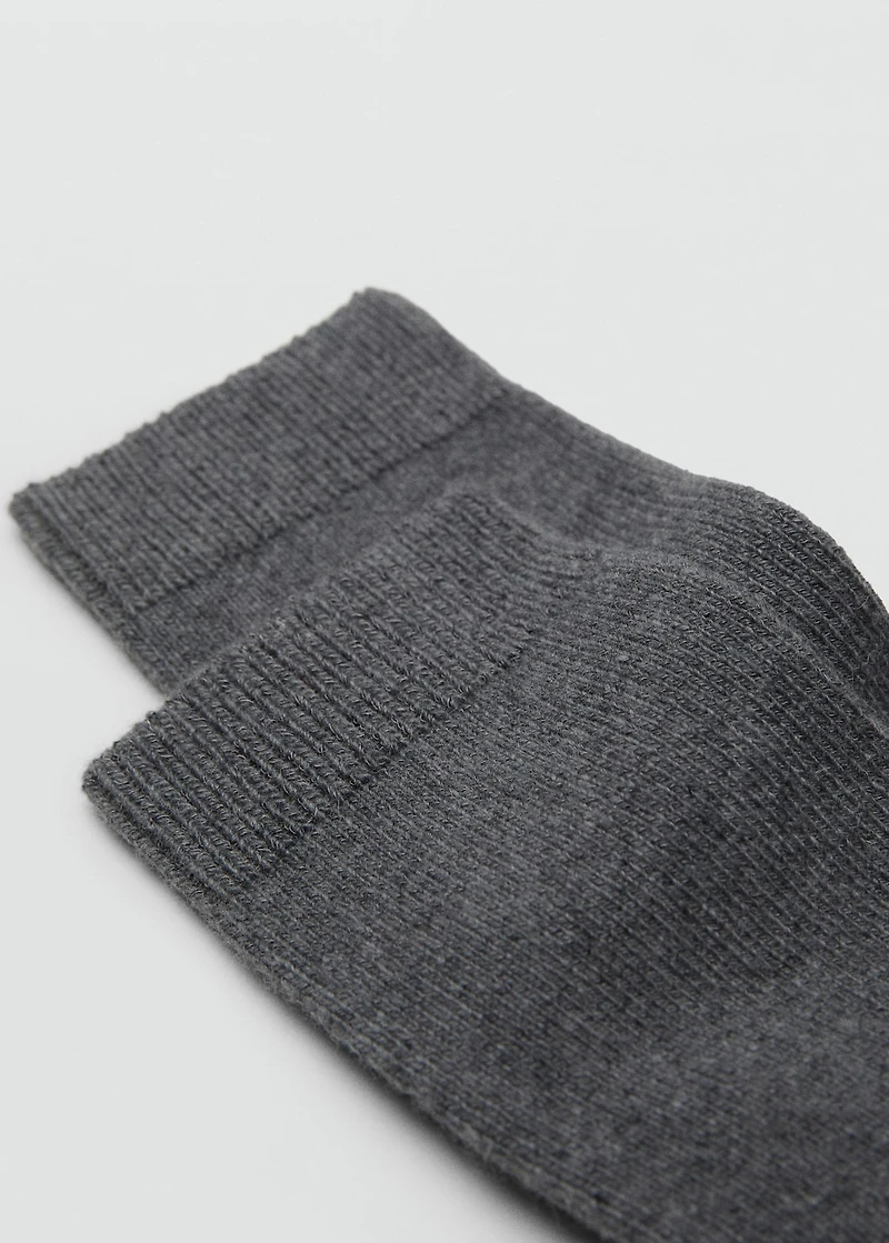 Wool and cashmere blend socks