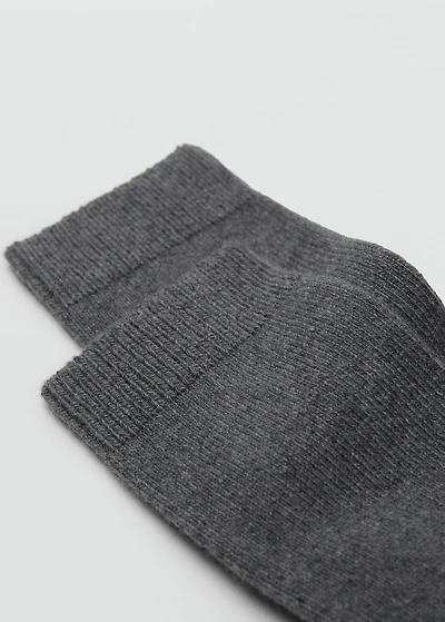 Wool and cashmere blend socks