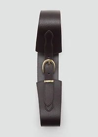 Leather obi belt