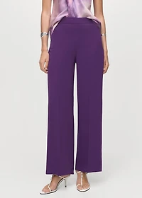 High-waist straight pants