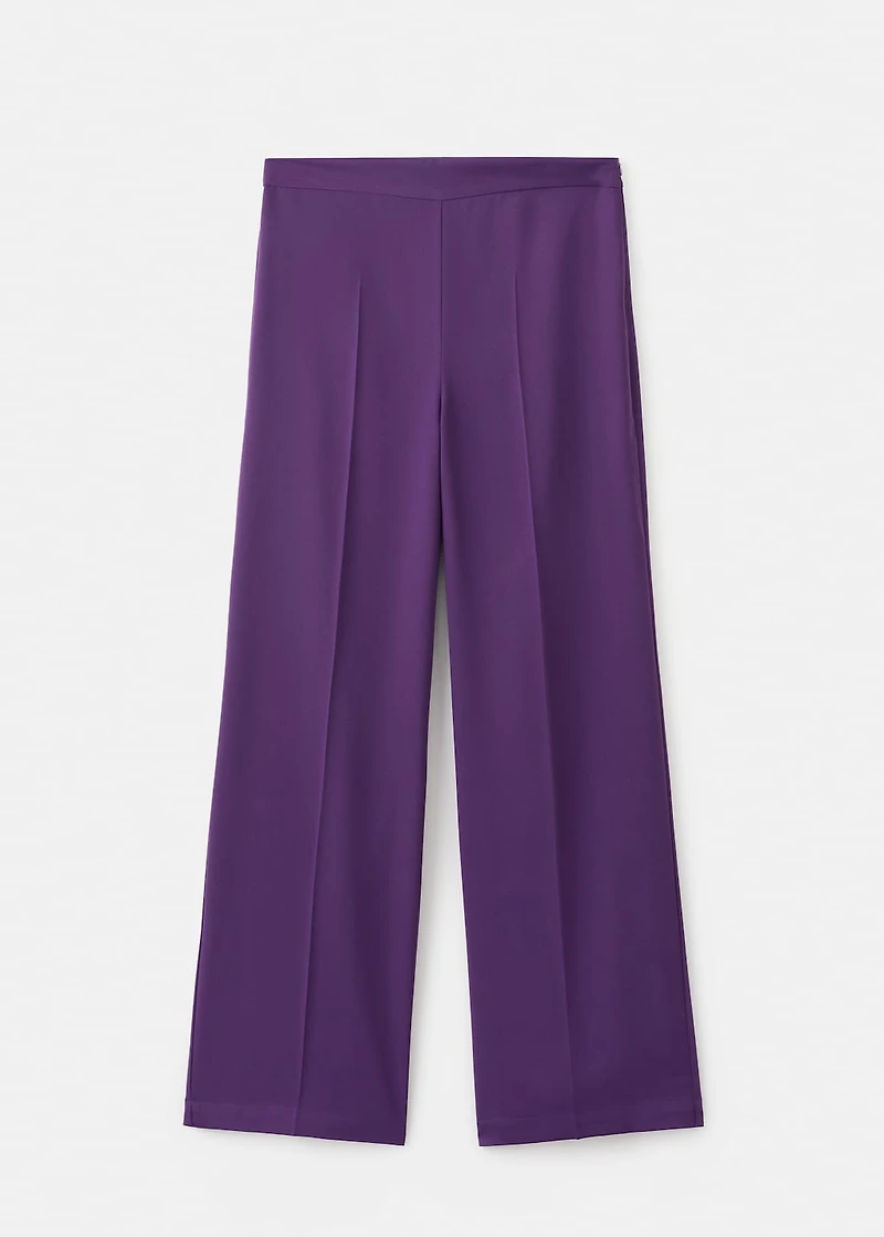 High-waist straight pants