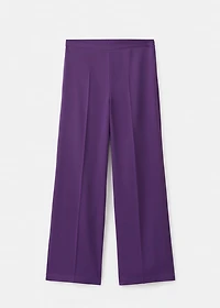 High-waist straight pants