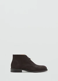 Suede leather ankle boots