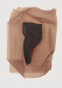 Suede leather ankle boots