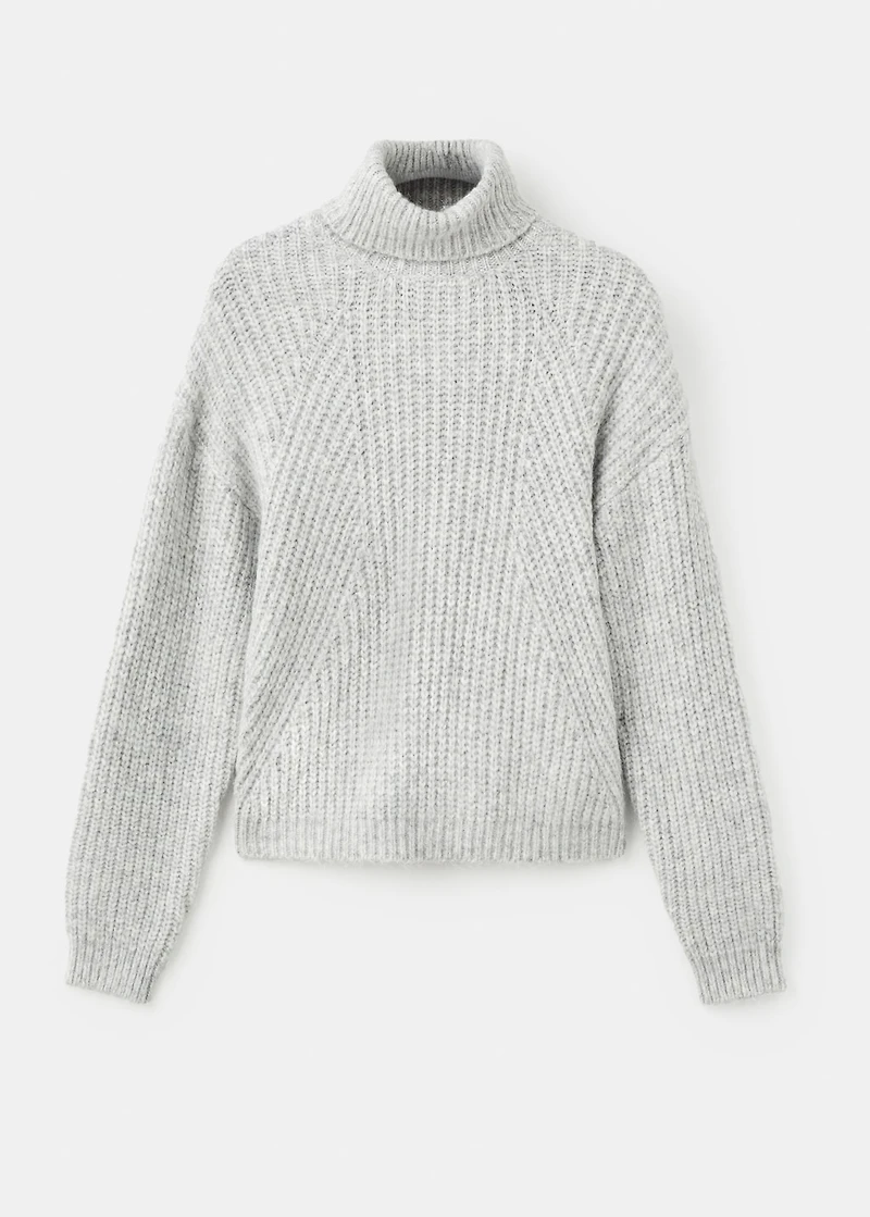 Turtleneck knit sweater