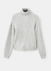 Turtleneck knit sweater