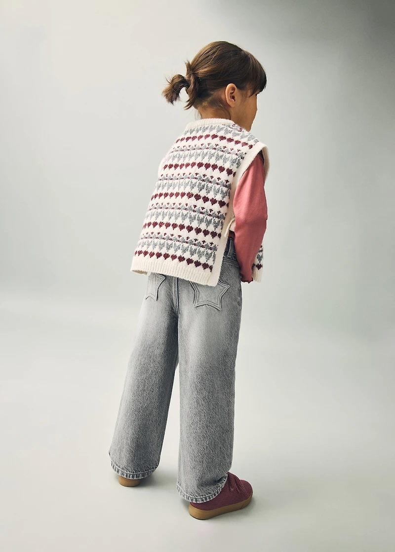 Straight cotton jeans