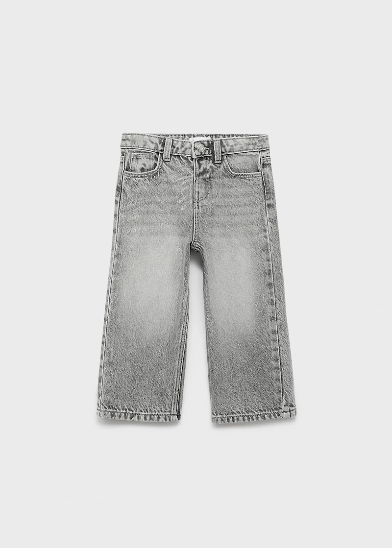 Straight cotton jeans