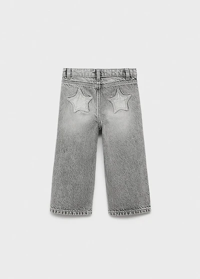 Straight cotton jeans