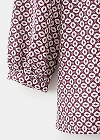 Ruffled printed dress