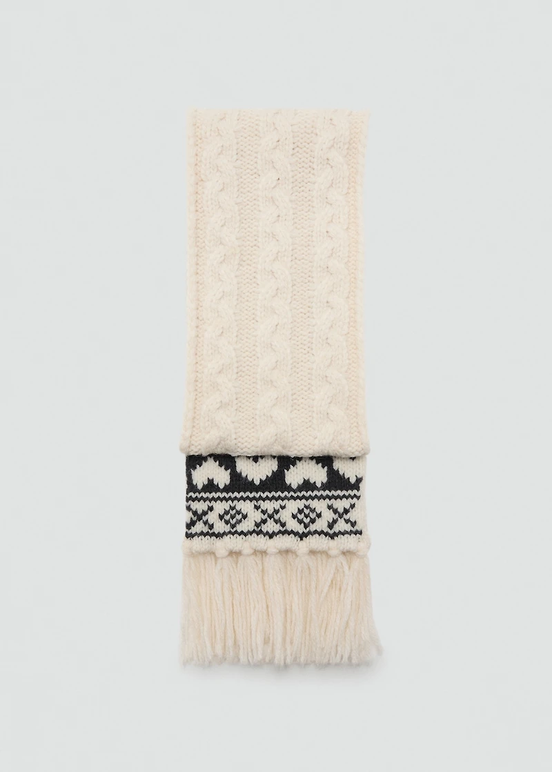 Knit scarf