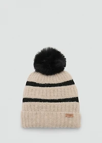 Striped knit hat