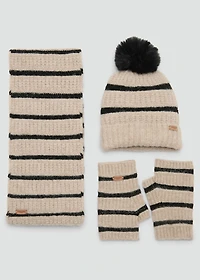 Striped knit hat