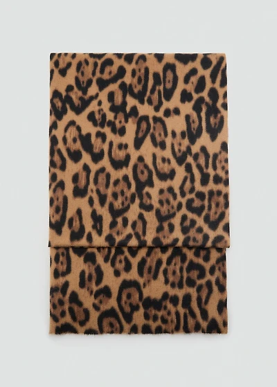Leopard-print scarf