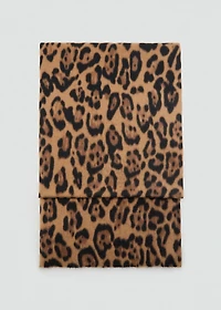 Leopard-print scarf
