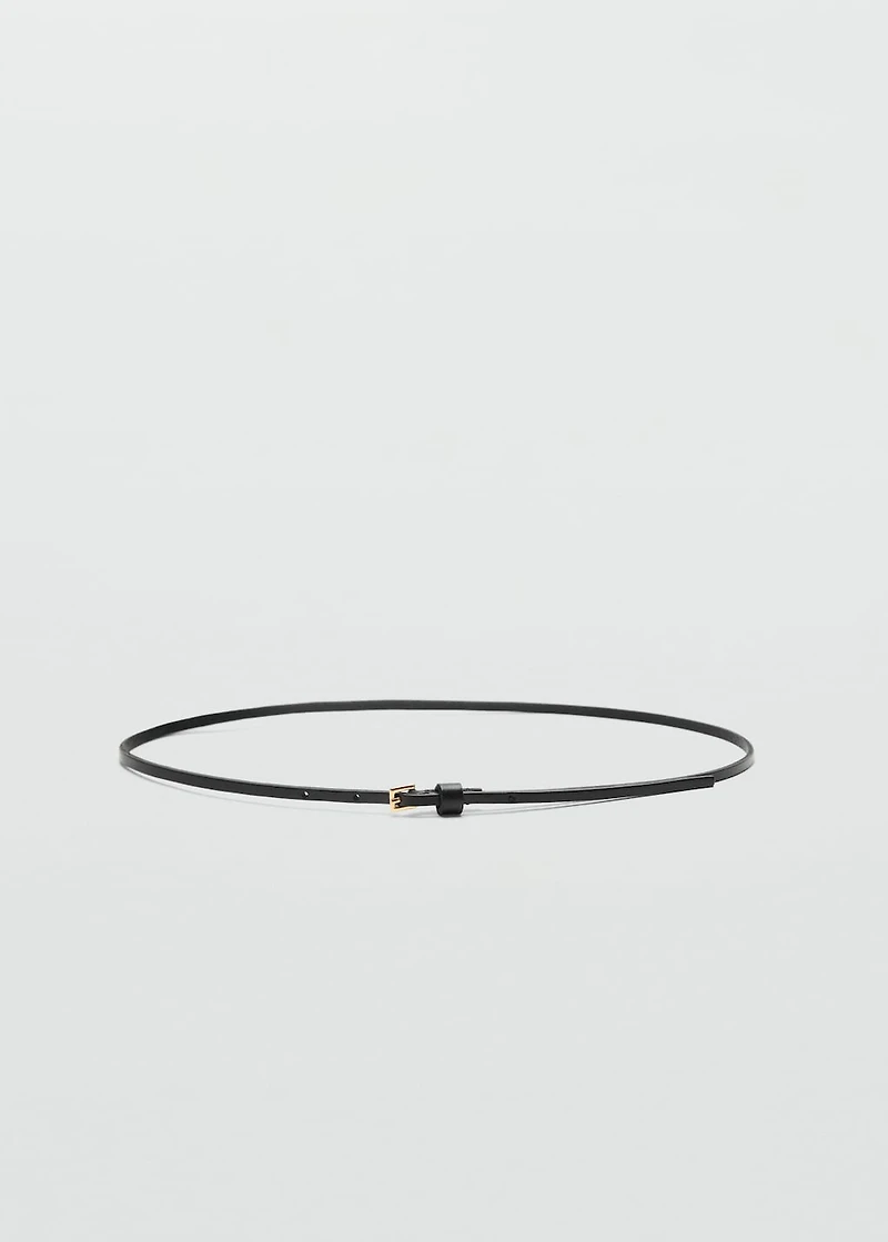 Leather mini-belt