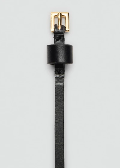 Leather mini-belt