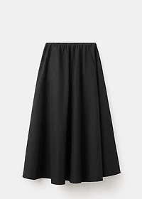 Long flared skirt