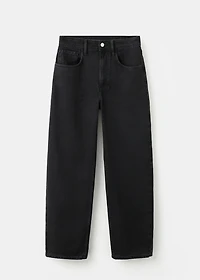 High-waisted barrel jeans