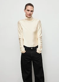 High-waisted barrel jeans