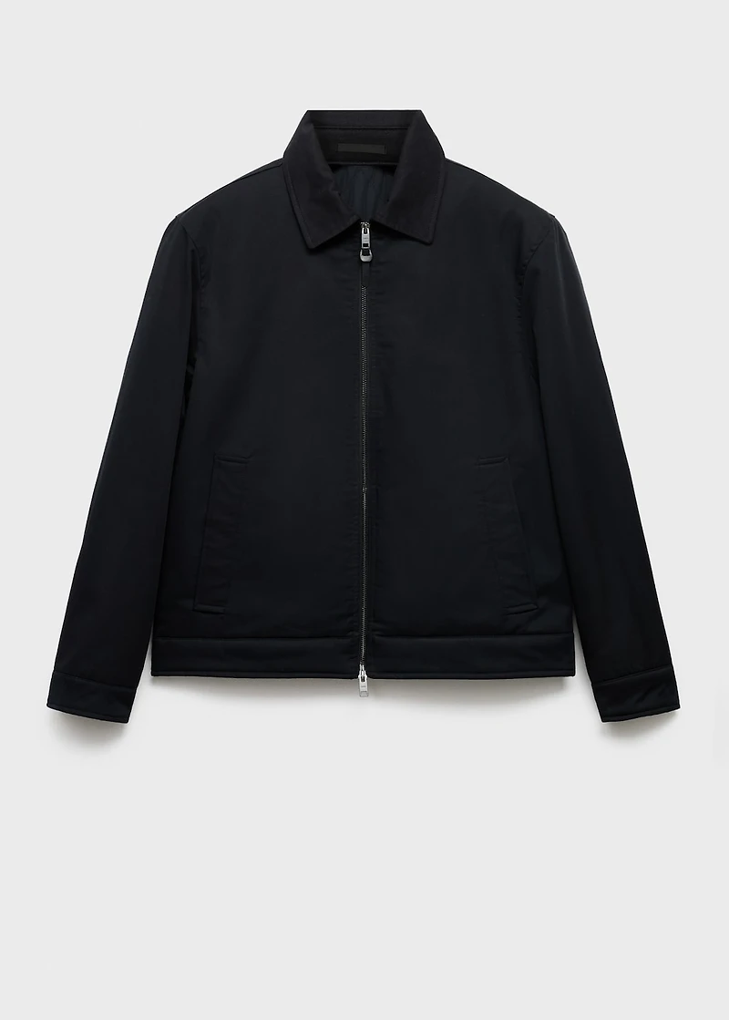 Quilted water repellent jacket