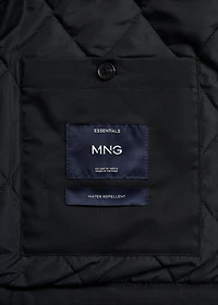 Quilted water repellent jacket