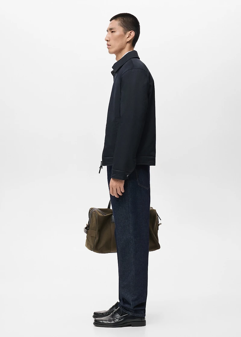 Quilted water repellent jacket