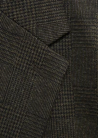 Slim-fit micro-check jacket