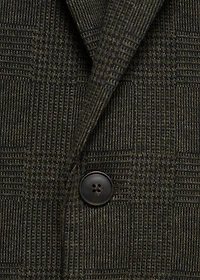 Slim-fit micro-check jacket