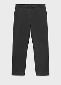 Cotton joggers with elastic waist