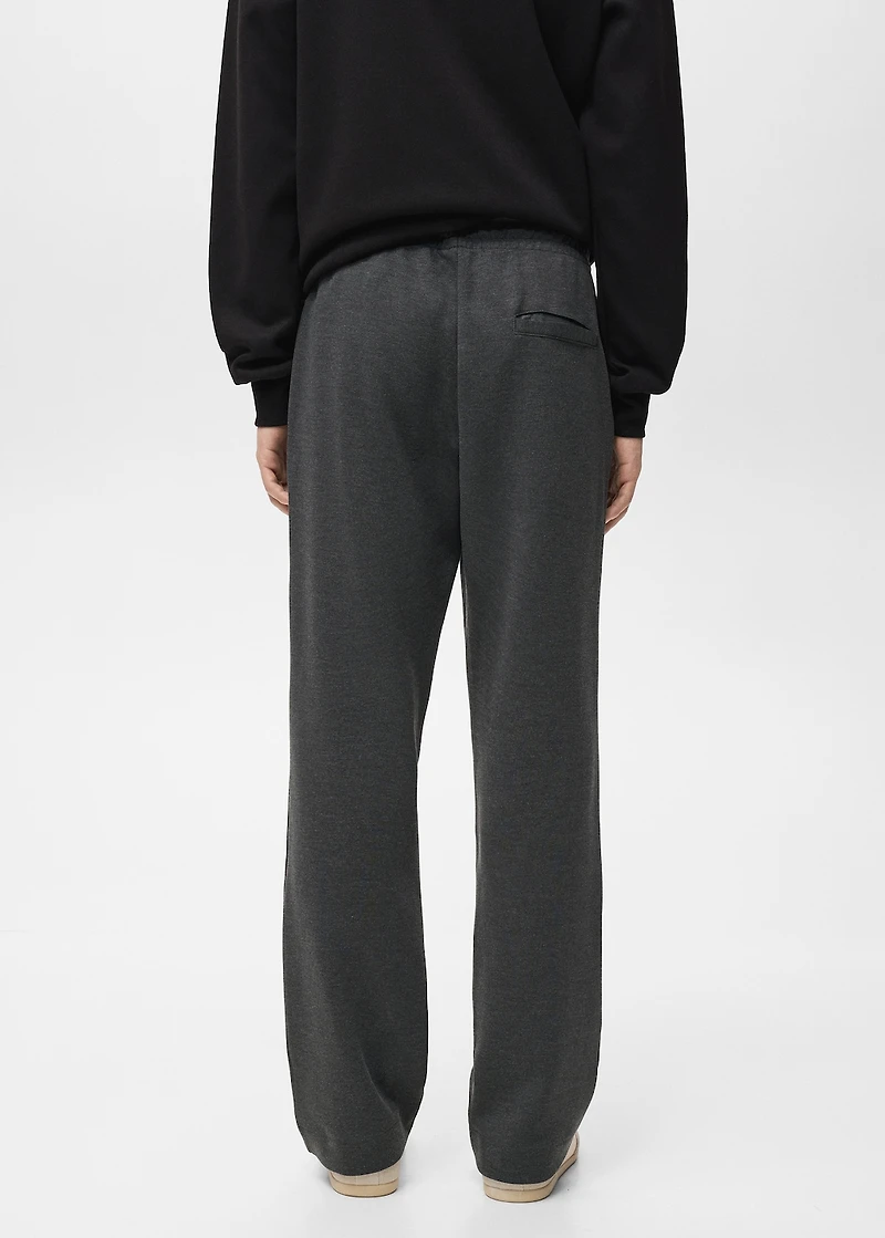 Cotton joggers with elastic waist