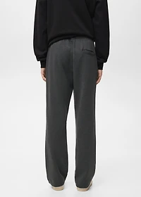 Cotton joggers with elastic waist