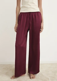 Satin long pants