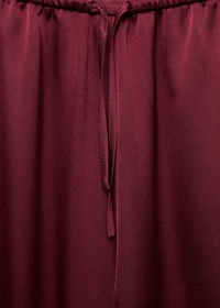 Satin long pants