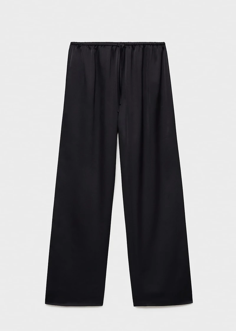 Satin long pants