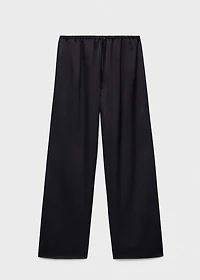 Satin long pants