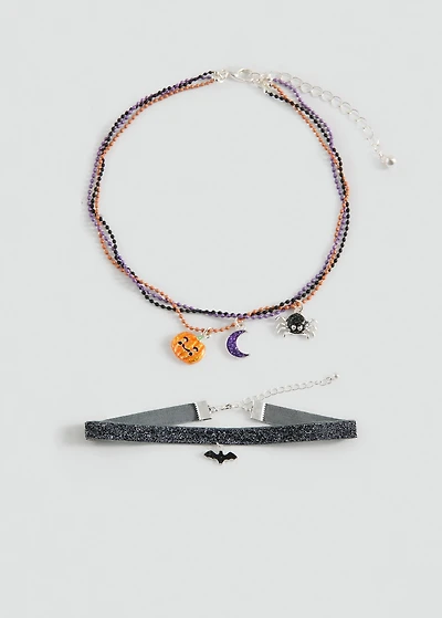 Pack of 2 Halloween necklaces