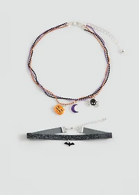 Pack of 2 Halloween necklaces