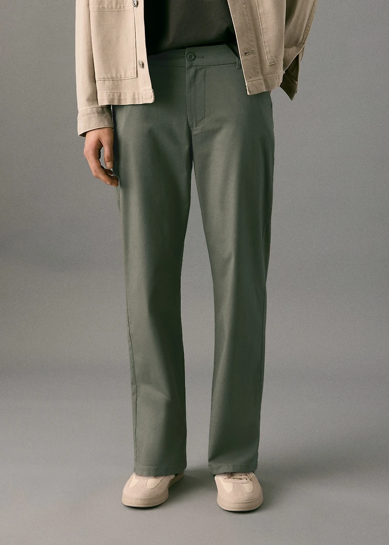 Cotton chinos