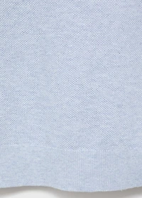 Structured knitted slim-fit polo shirt