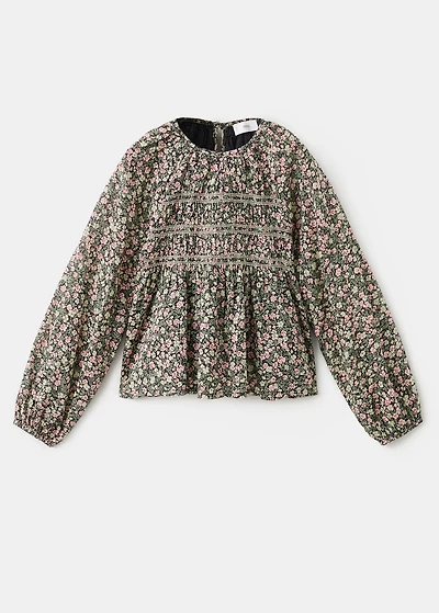 Floral print blouse