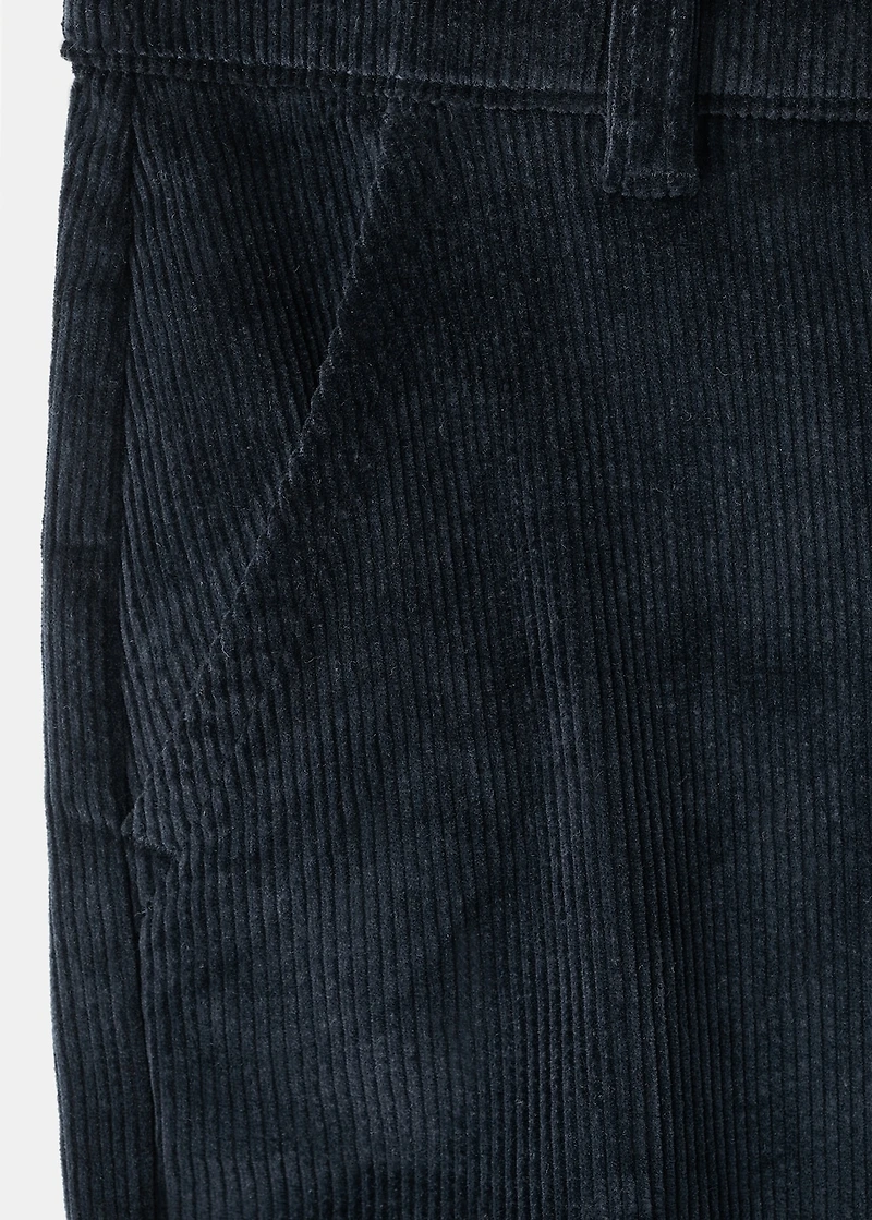Corduroy straight pants