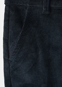 Corduroy straight pants