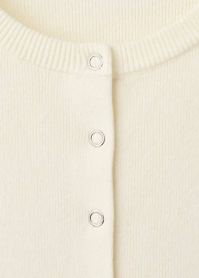 Ribbed knitted cardigan