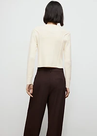 Ribbed knitted cardigan