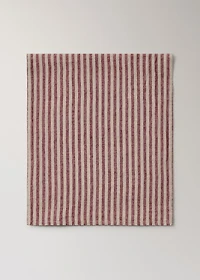 100% linen striped table runner